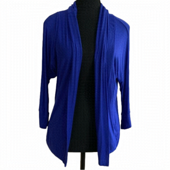TEA n Rose royal blue open lightweight cardigan. No tags , size S? - Picture 1 of 4